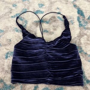 Urban Outfitters Velvet Crop Top